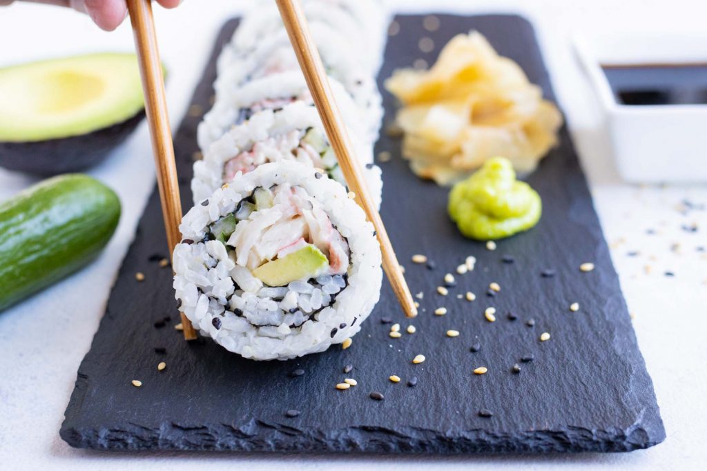 Irresistible Fusion: California Sushi Roll Delight