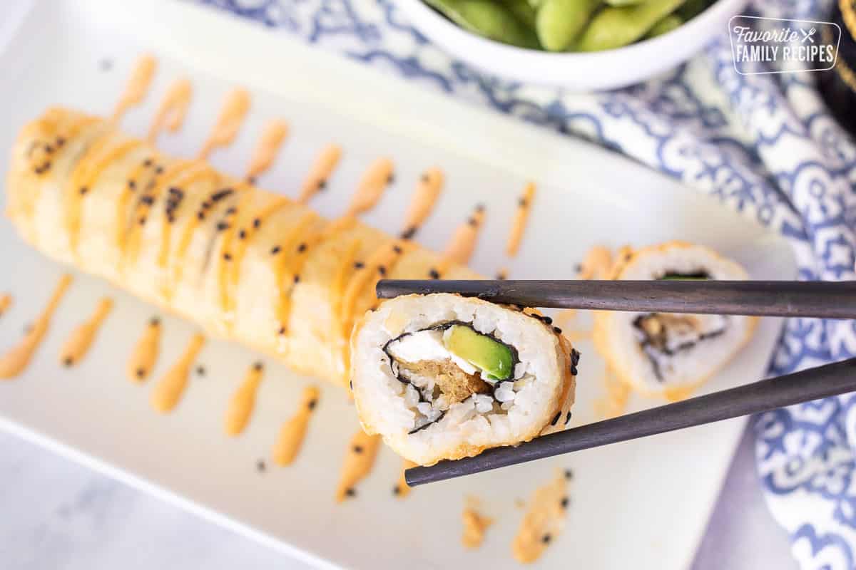 Shrimp Tempura Roll Sushi, Hibachi, Ramen in Flower Mound TX Hanaya